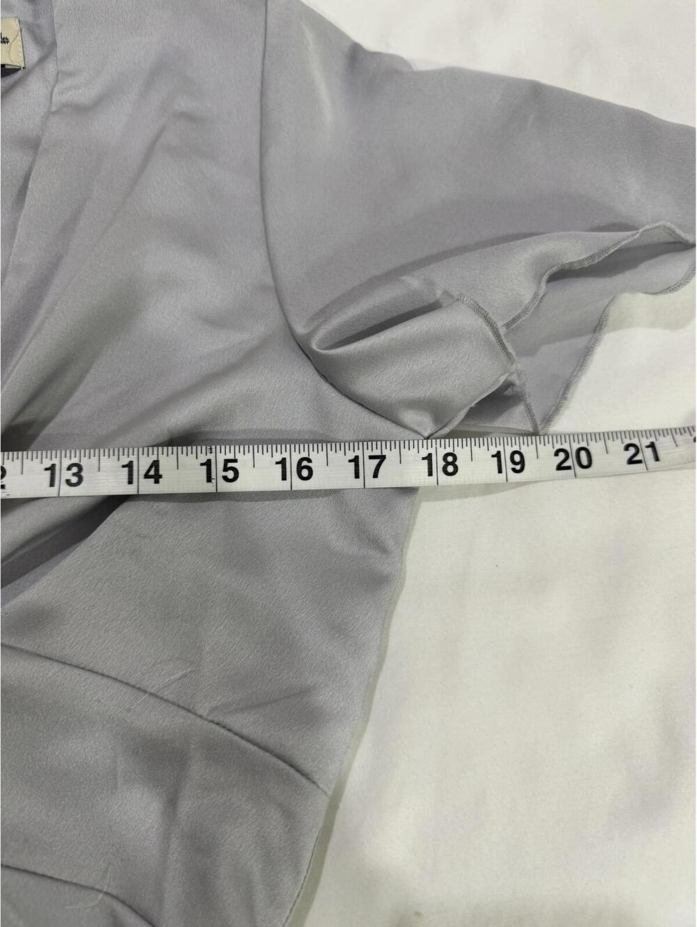 NWT Show Me Your Mumu Silver Satin Rome Twist Gown Maxi Dress Small - Picture 4 of 9